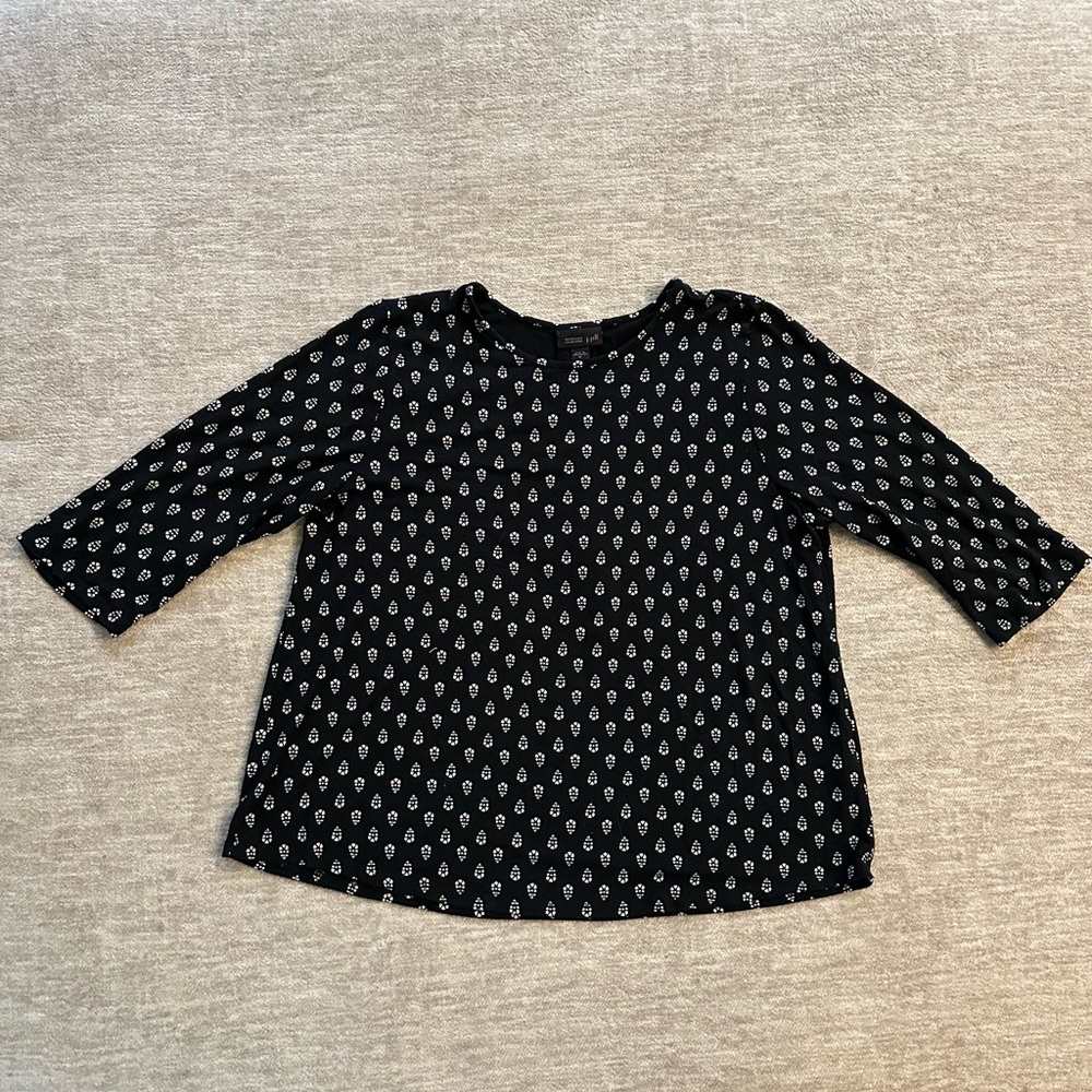 J. Jill Wearever Collection Elbow Sleeve Top | Size M